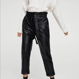 Mango Leather Pants